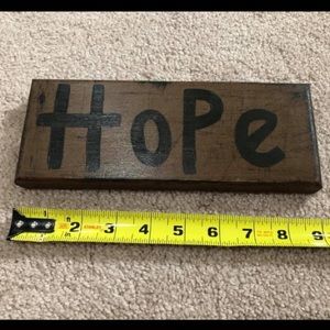 Hope Wood Sign - Hope